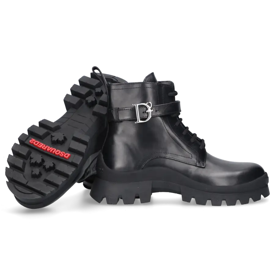 Dsquared2 - Schnürstiefeletten COMBAT schwarz - schwarz