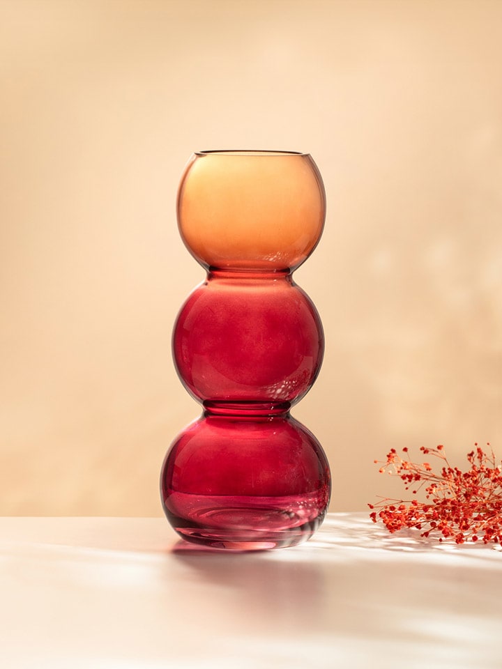 Homla Vase ''Vazia'' in Bordeaux - (H)25 x Ø 8 cm günstig kaufen onesize