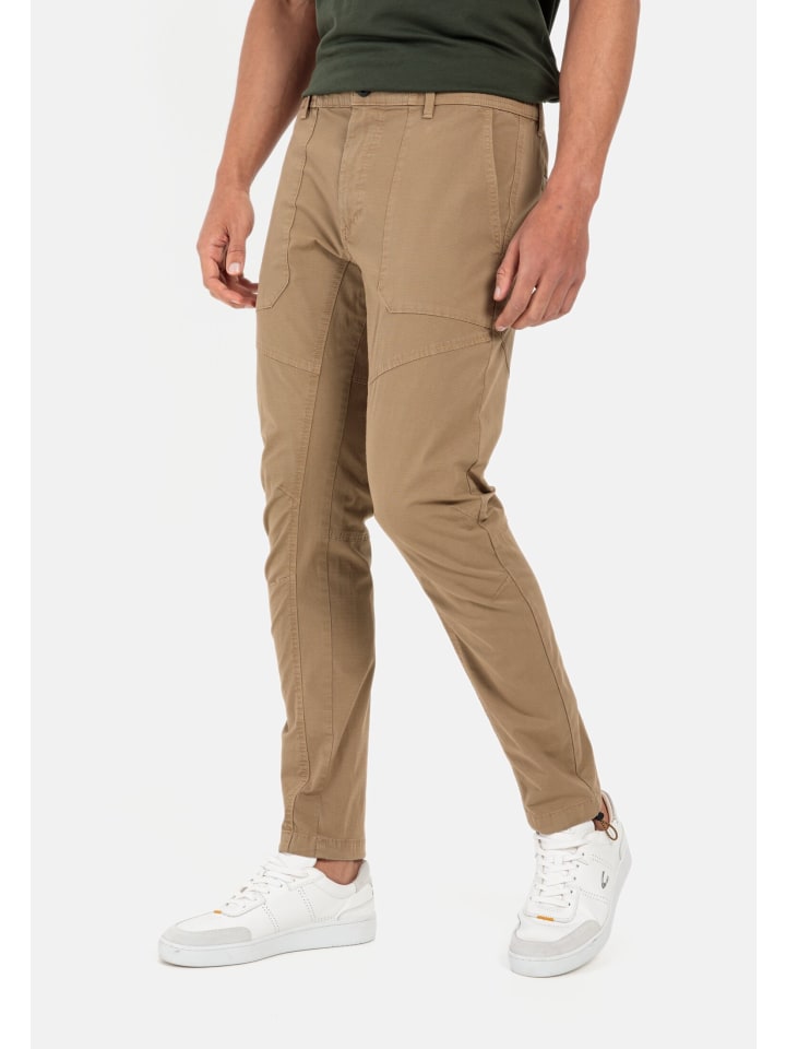 Camel Active Tapered Fit Worker Chino in Braun günstig kaufen