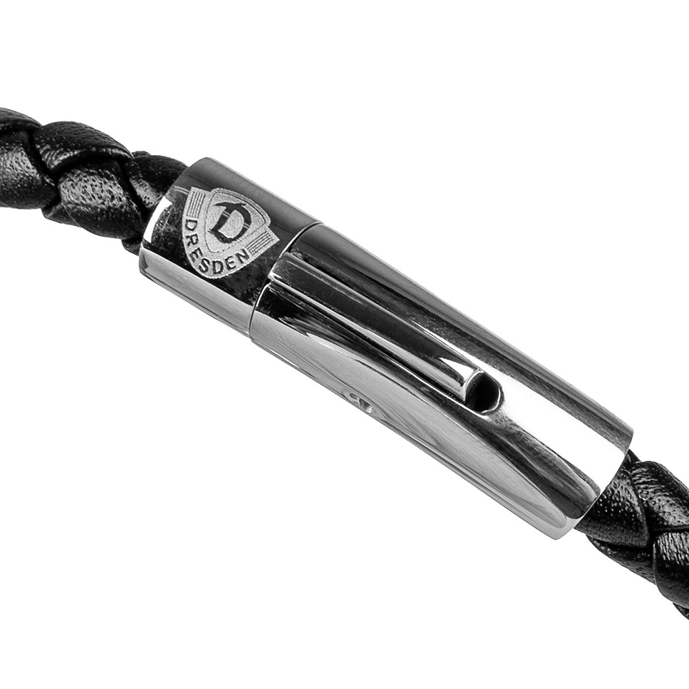 Lederarmband WAPPEN schwarz