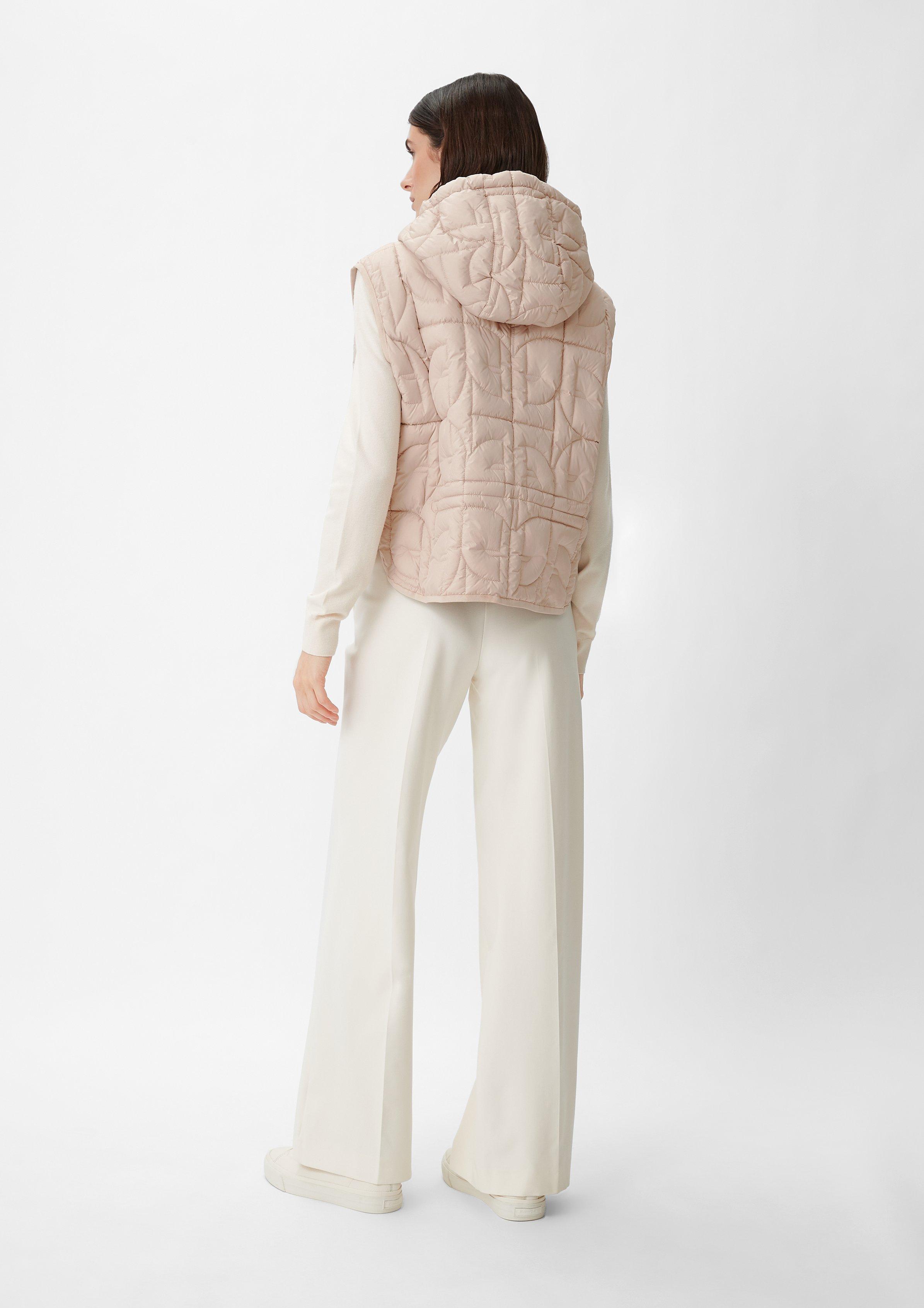 Weste mit seitlichen Druckknöpfen - beige