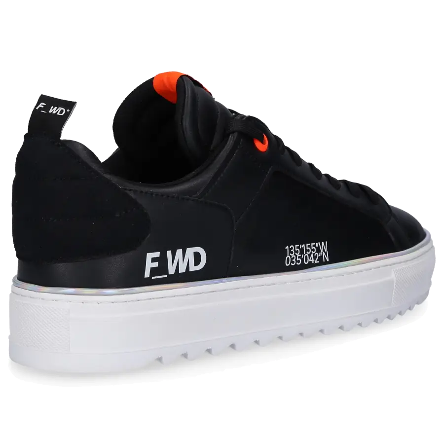 F_WD - Sneaker low XP1_SHEM X Eco Nappaleder Logo schwarz - schwarz