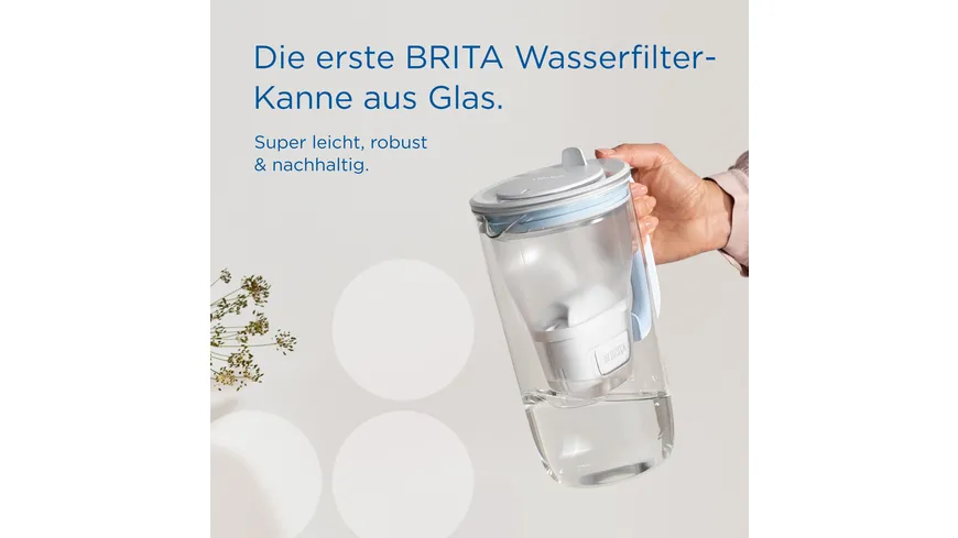BRITA Wasserfilter-Kanne Glas Model ONE