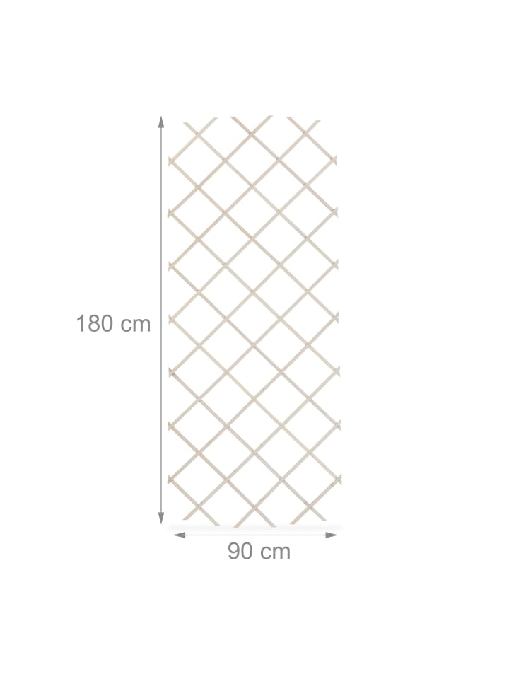 relaxdays 3 x Rankgitter in Weiß - (B)90 x (H)180 cm günstig kaufen onesize