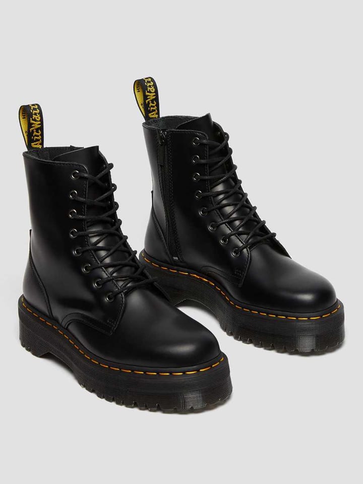 Dr. Martens Leder-Boots in Schwarz günstig kaufen