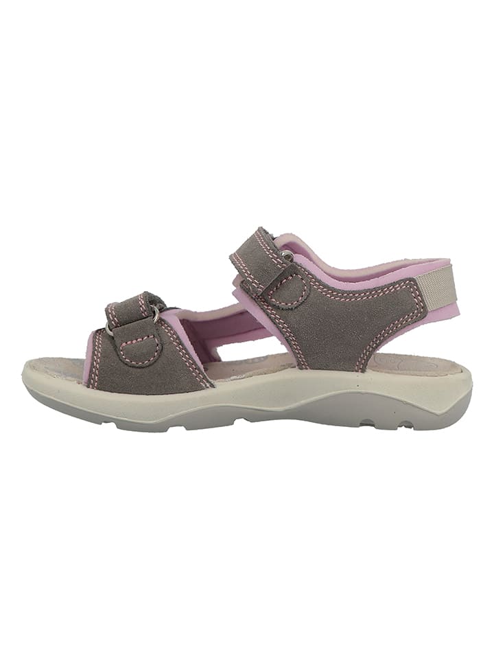 Lurchi Leder-Sandalen in Braun/ Rosa günstig kaufen