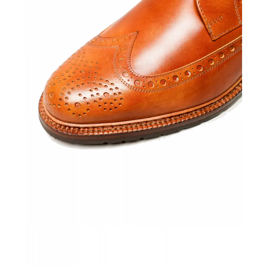 Heinrich Dinkelacker - Stiefeletten GENF H FULL-BROGUE TC Toscana calf - beige