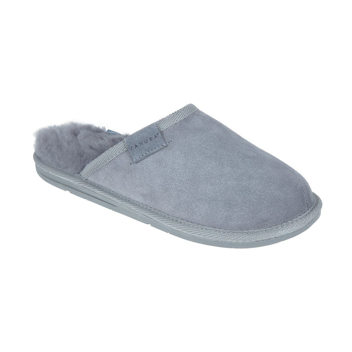 Vanuba SOAY Herren Hausschuh Echtleder Hüttenschuhe/Winter-Hausschuhe/Gefüttert