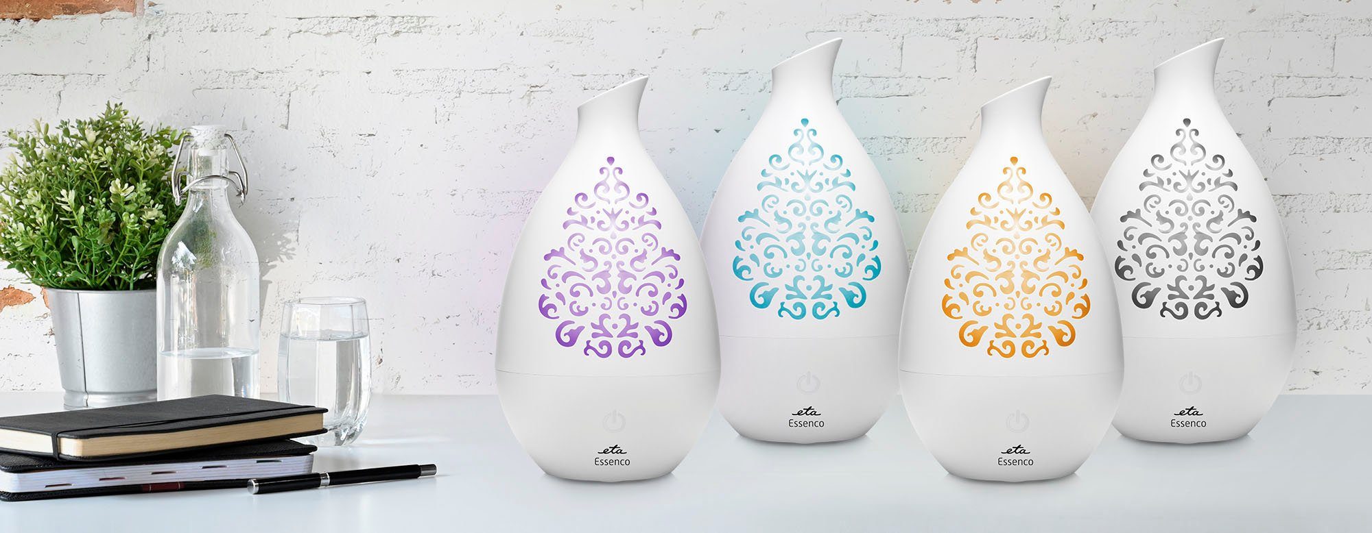 eta Diffuser ESSENCO ETA163490000 Aroma Diffuser, 0,2 l Wassertank, Ultraschall-Technologie