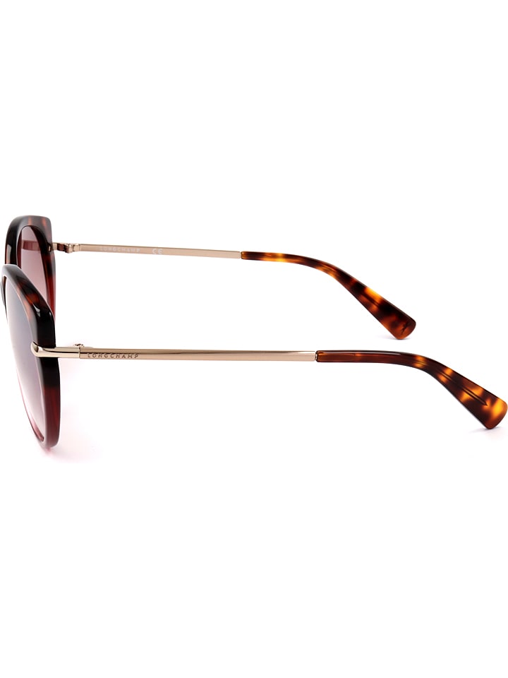Longchamp Damen-Sonnenbrille in Braun-Gold/ Lila günstig kaufen 54