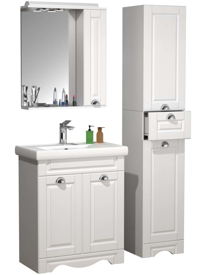 ebuy24 Badmöbelset CasaloL Weiß 61 x 46 cm günstig kaufen onesize
