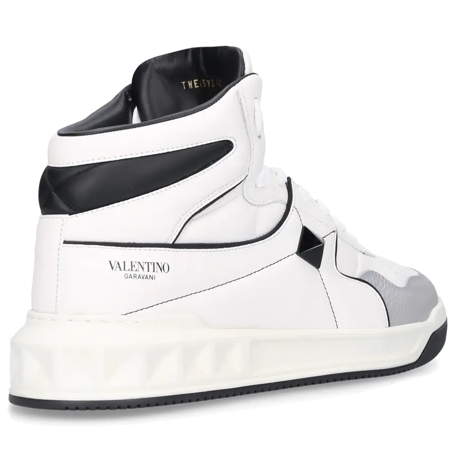 Valentino Garavani - Sneaker high ROMAN STUD Kalbsleder - weiß