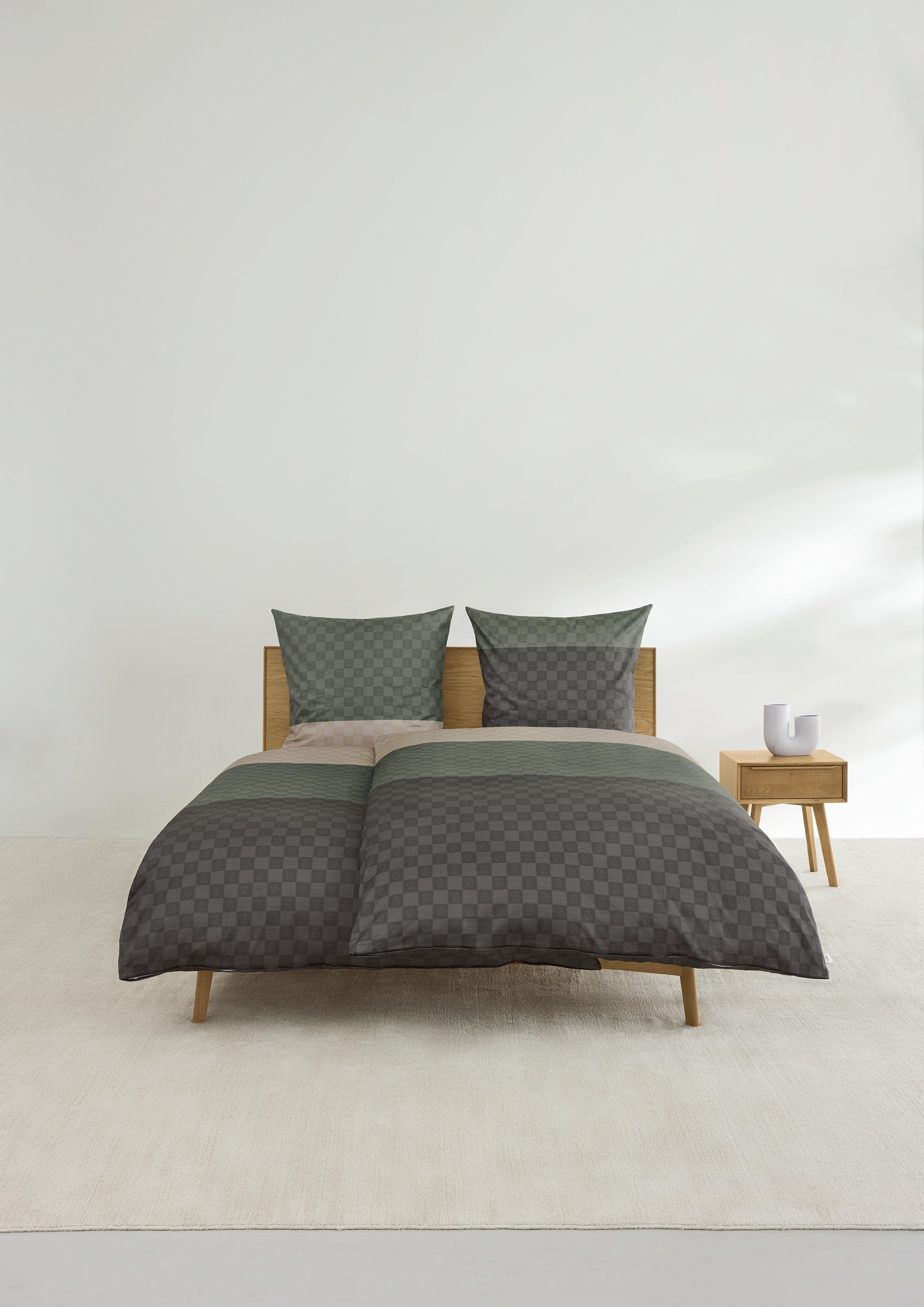 Bettwäsche mit Colour Blocking und Karos  6008744-810