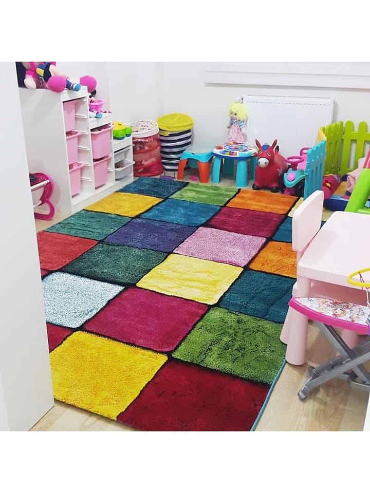 Mioli Kurzflor-Teppich in Bunt günstig kaufen