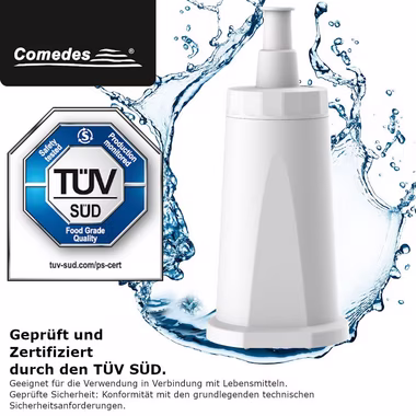 Comedes Wasserfilter 6er Set einsetzbar statt Sage SES008WHT0NEU1, Zubehör für Barista Express (SES875), Barista Pro (SES878), Barista Touch (SES880), Dual Boiler (SES920), Oracle (SES980), Oracle Touch (SES990), passend für die Bambino Plus (SES500)