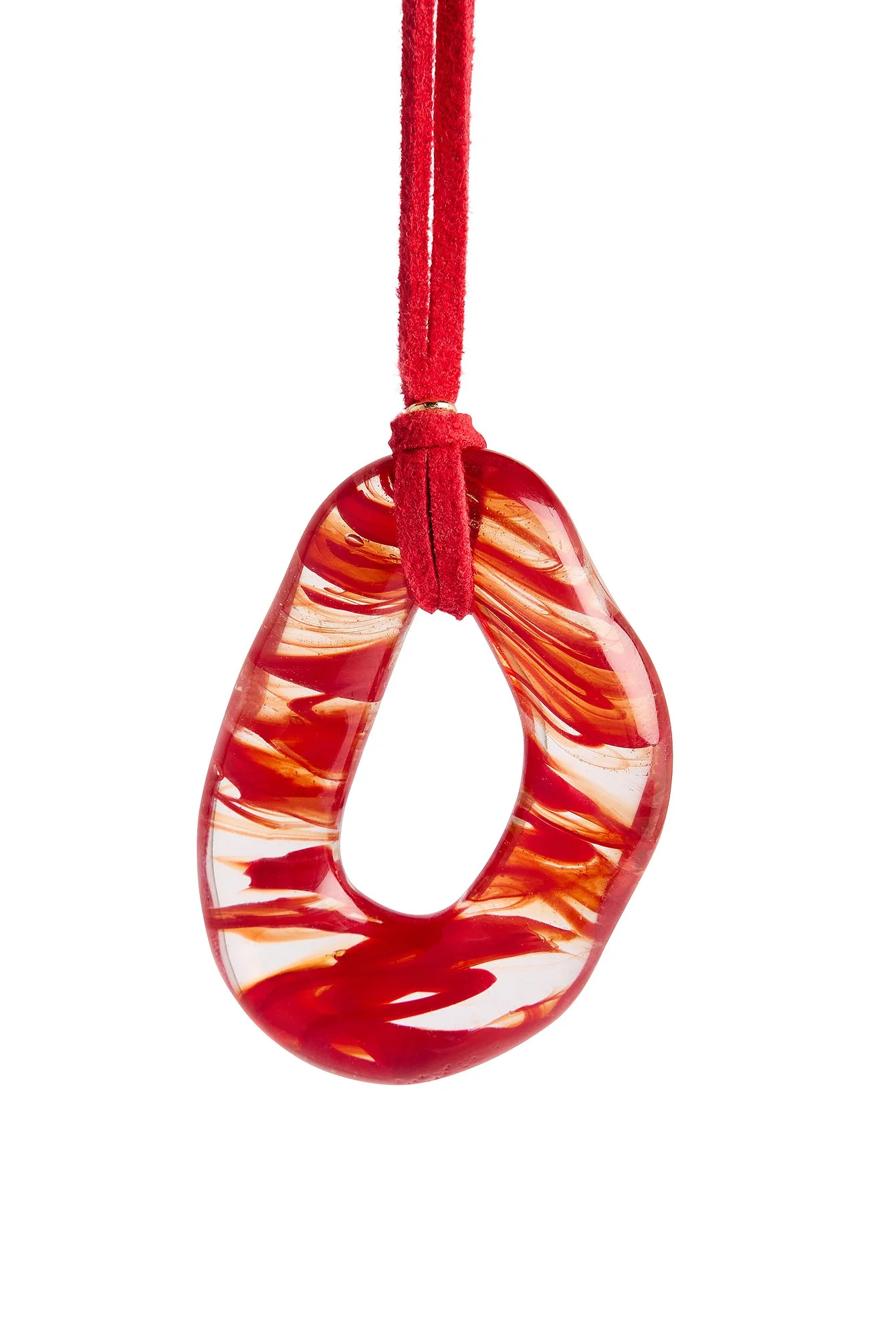 Halskette mit Glas-Kreis