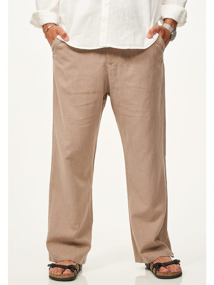 DAILY COTTON Leinenhose - für Herren aus 100% Leinen luftige Sommerhose in Beige günstig kaufen