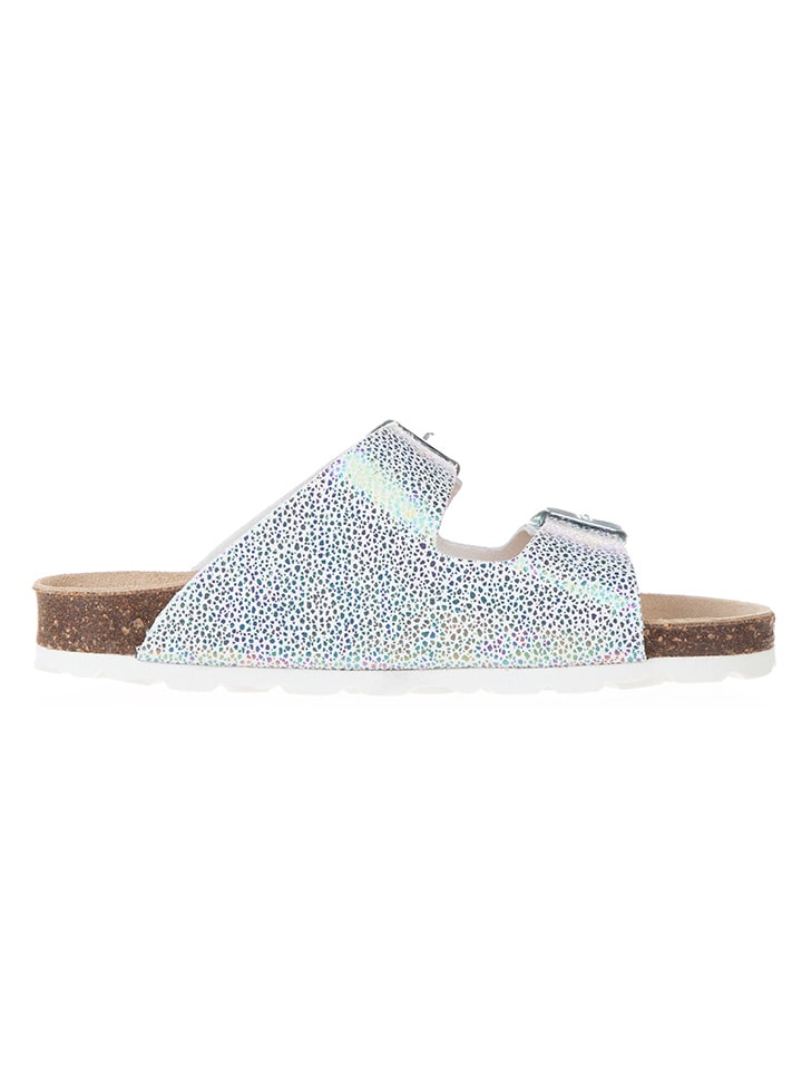 BIO PINGÜIN Pantoletten in Silber günstig kaufen