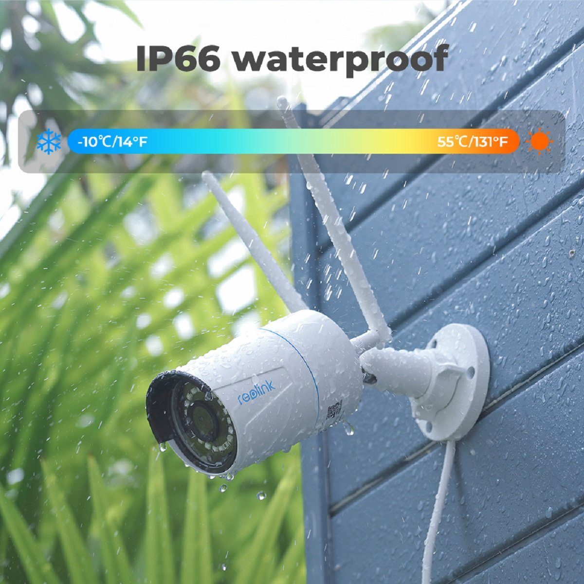 Reolink 510WA 5MP HD 2,4/5GHz WLAN IP Überwachungskamera (1-tlg., mit Audio für Aussen, 30m IR Nachtsicht, 256GB SD Kartenslot und Smarte Bewegungserkennung, Fernzugriff)