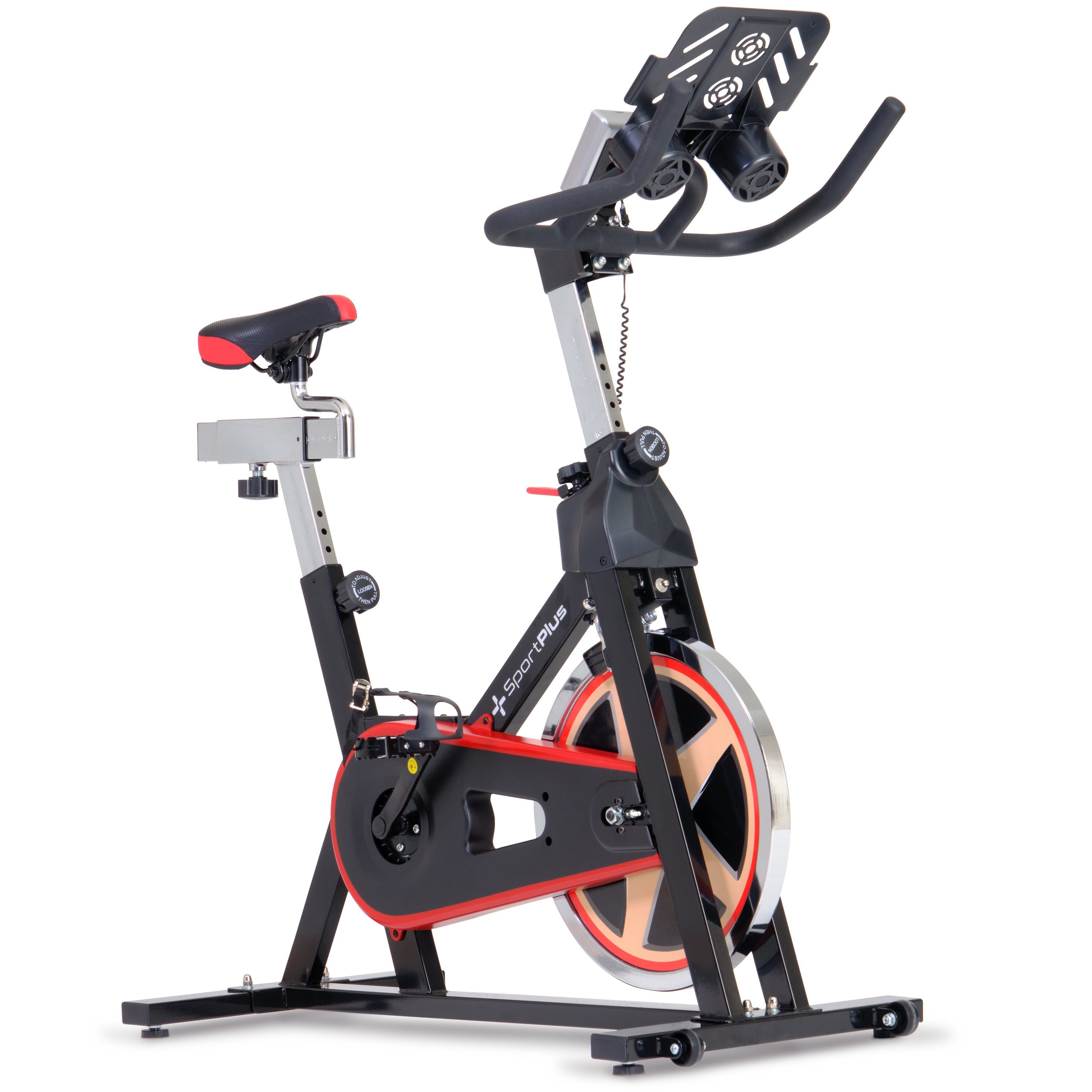 SportPlus Heimtrainer SP-SRP-2100-i, Speedbike, Fitness-Bike, stufenloser Widerstand, 13 kg Schwungmasse