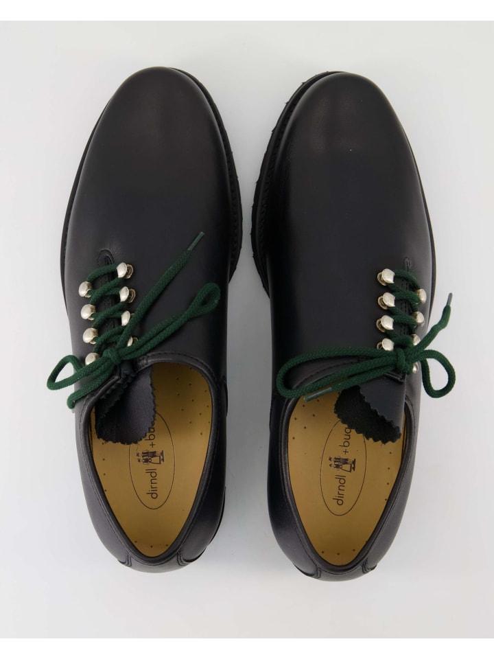 dirndl bua Haferlschuhe in Schwarz günstig kaufen