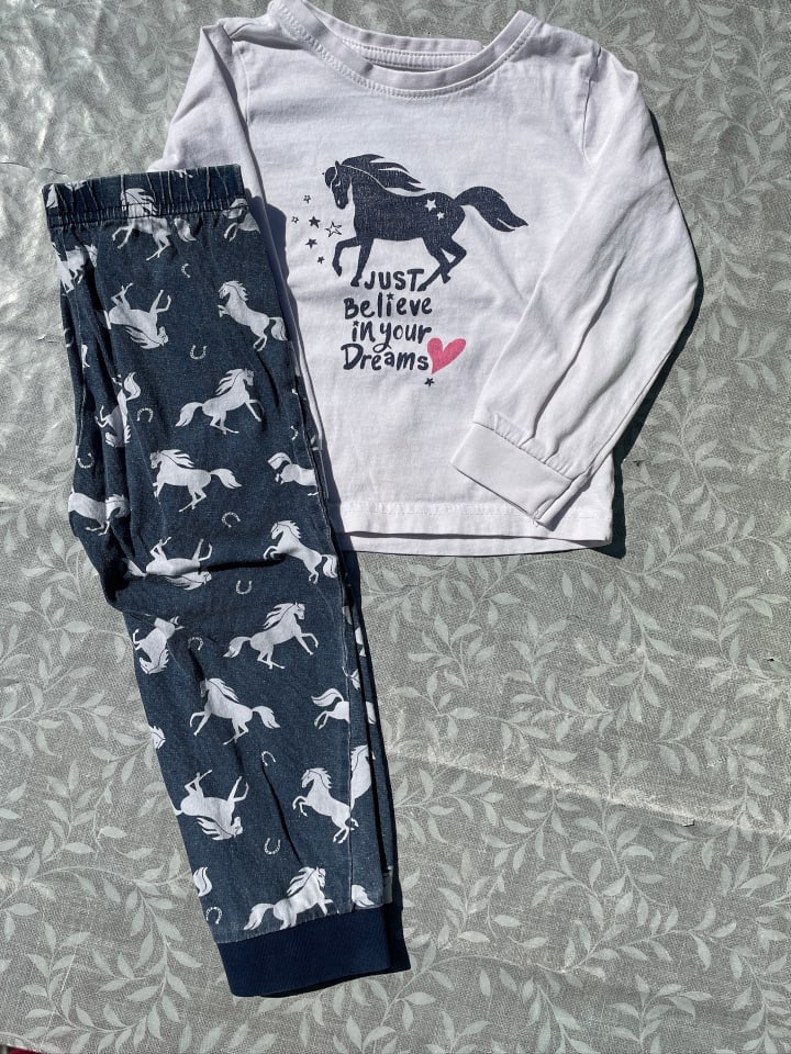 Blue Seven Pyjama in Creme/ Dunkelblau günstig kaufen 92