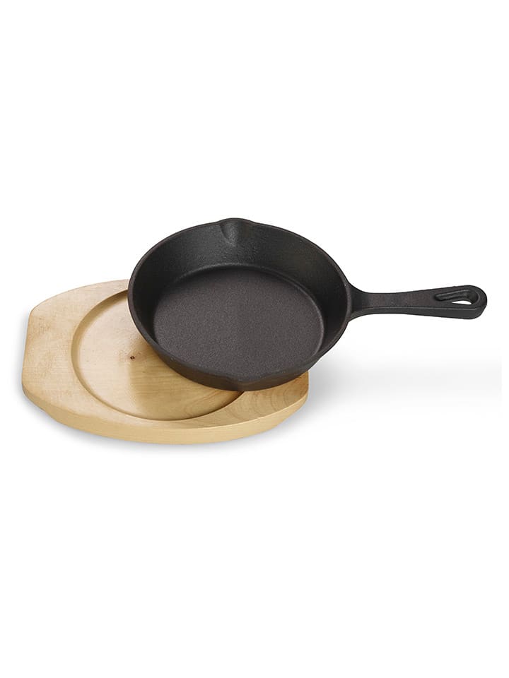 Echtwerk 2tlg. Set: Servierpfanne in Schwarz/ Hellbraun günstig kaufen onesize