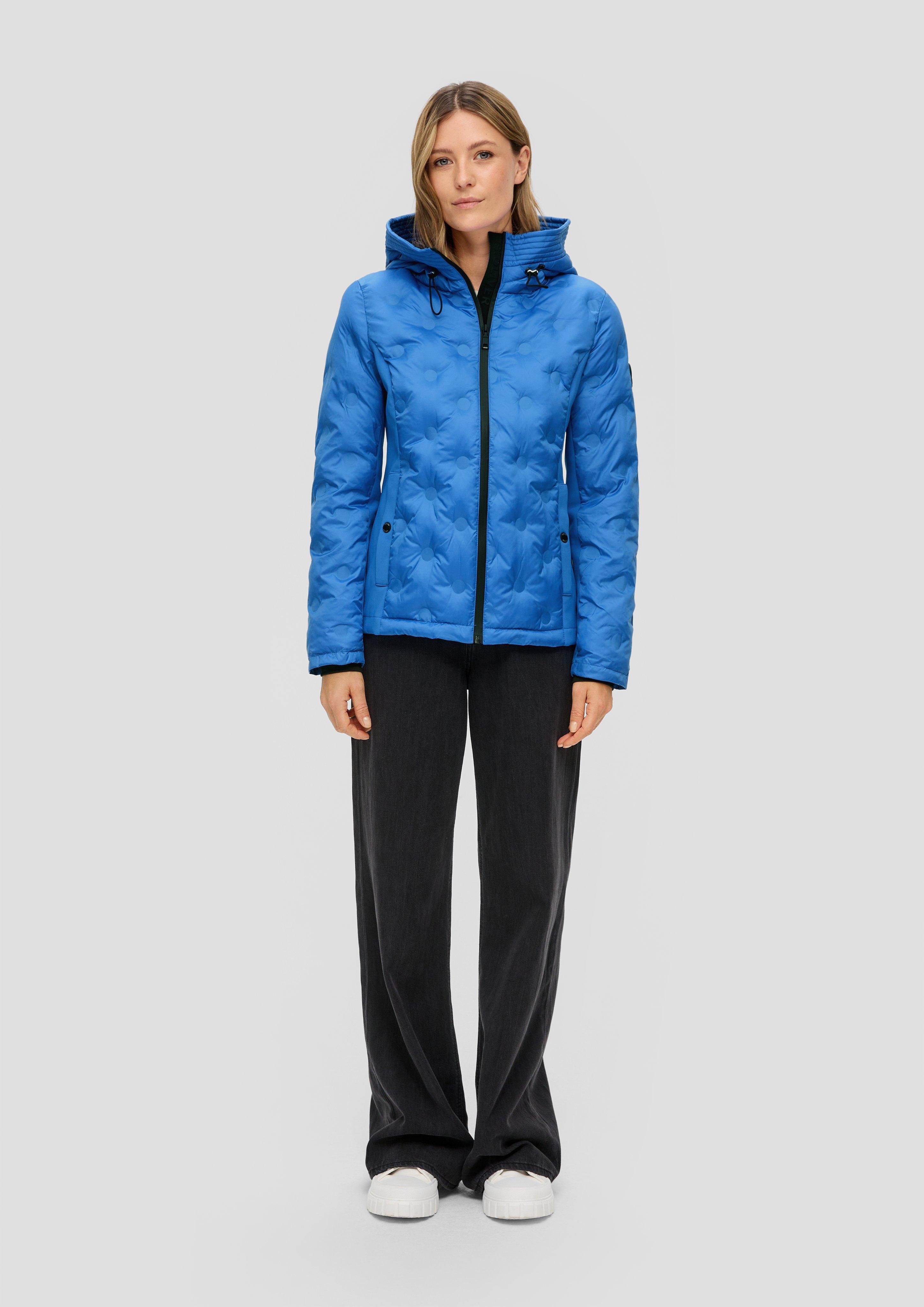 Kapuzenjacke im Fabricmix  2141553-5531