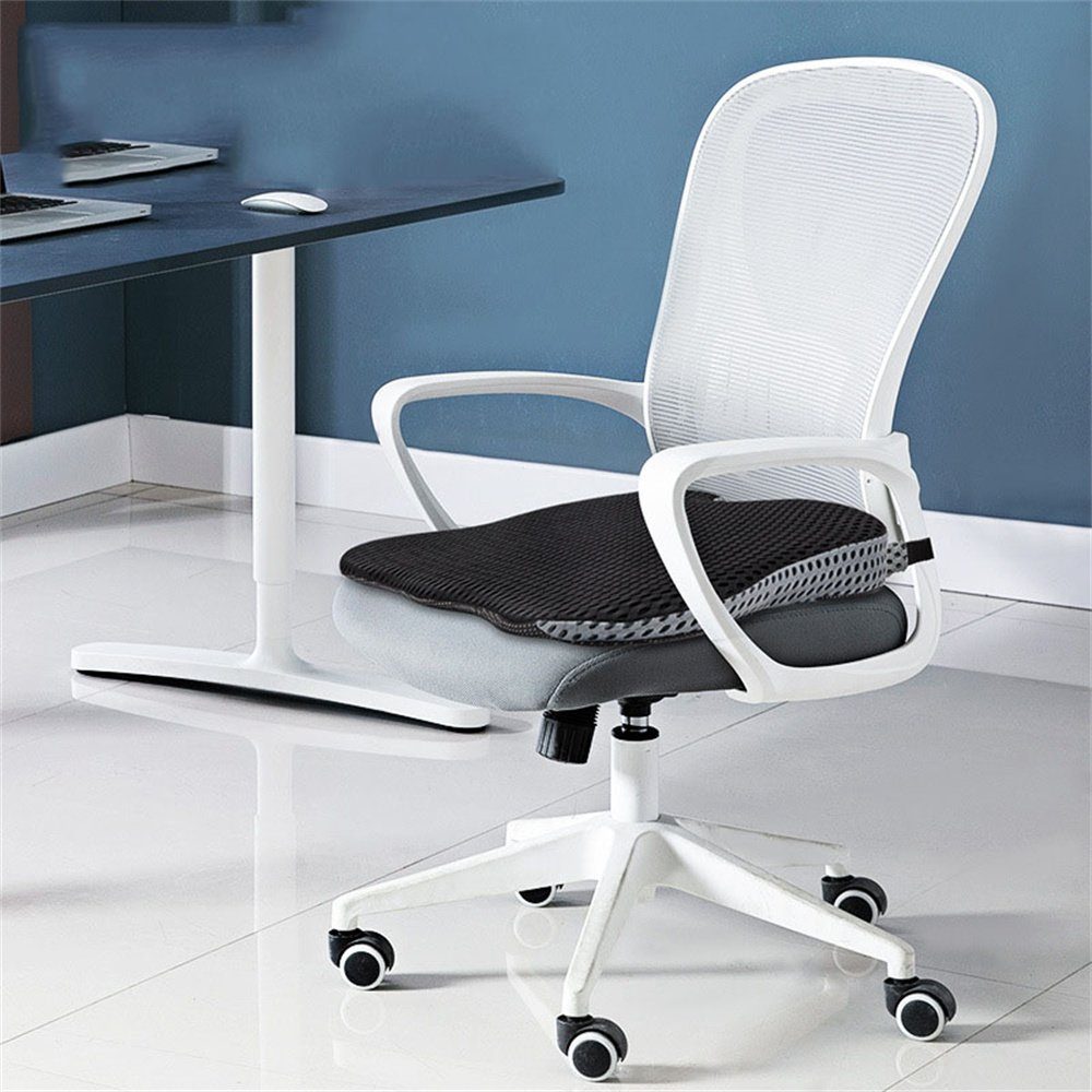 Runxizhou Keilkissen Keilkissen Autositz Sitzkeilkissen für Auto Schwarz, 1-tlg.