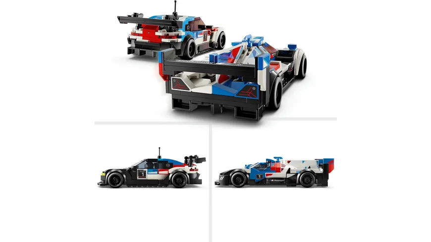 LEGO Speed Champions 76922 BMW M4 GT3 & BMW M Hybrid V8 Rennwagen Modellauto