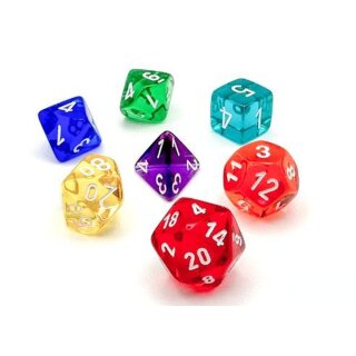 Prism Translucent GM & Beginner Player Polyhedral 7-Die Set