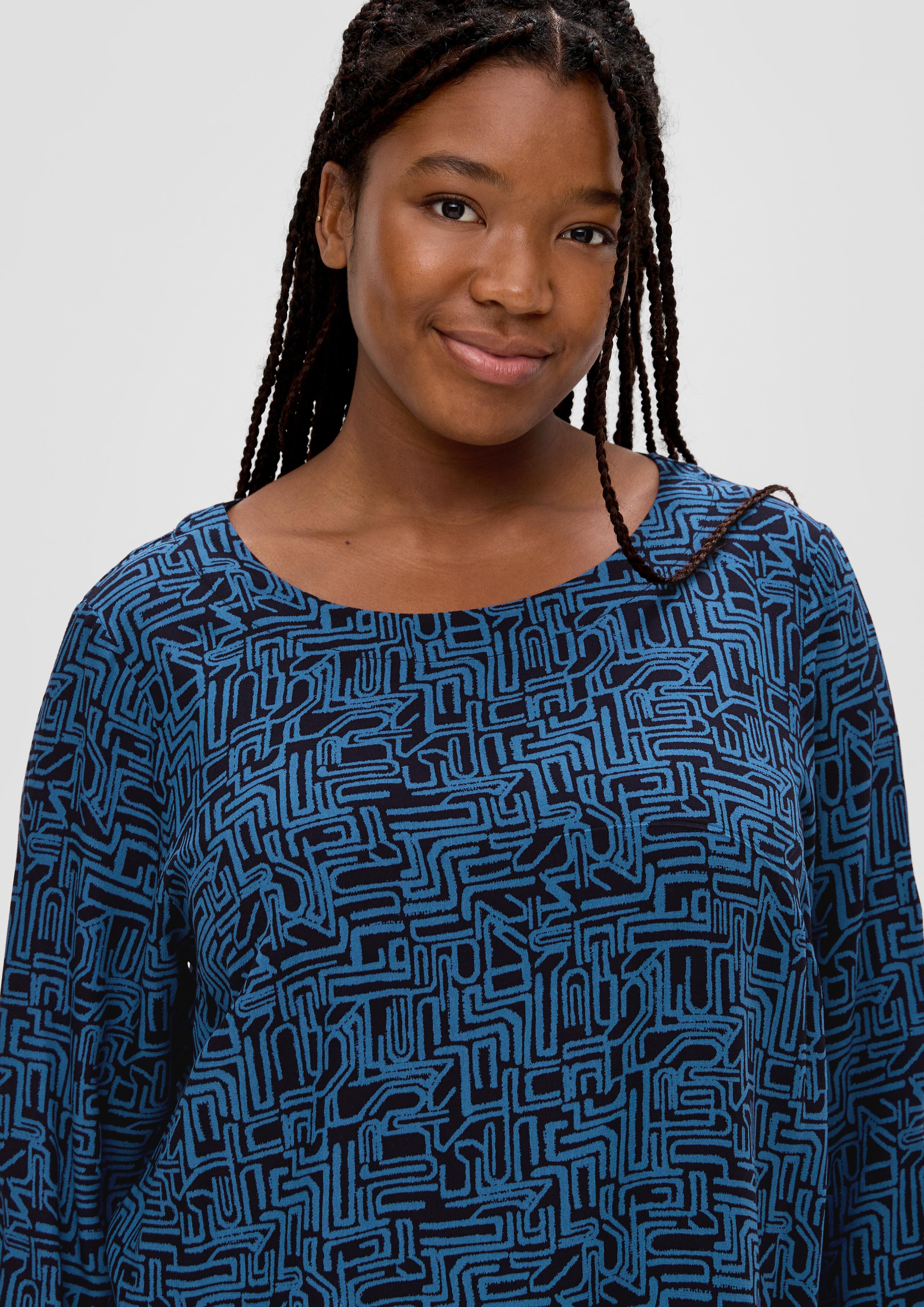 Crêpe-Bluse aus Viskose  2136431-59A1