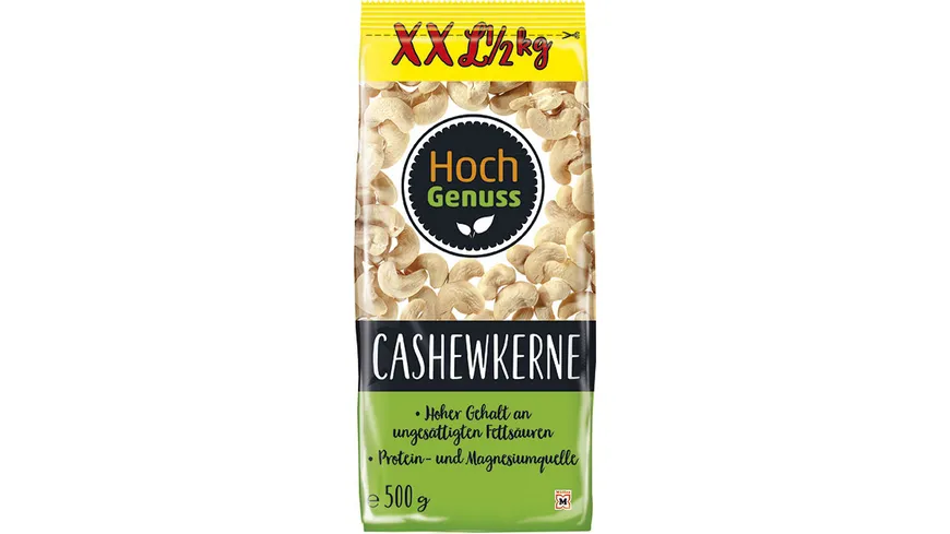 Hochgenuss Cashewkerne 500 g
