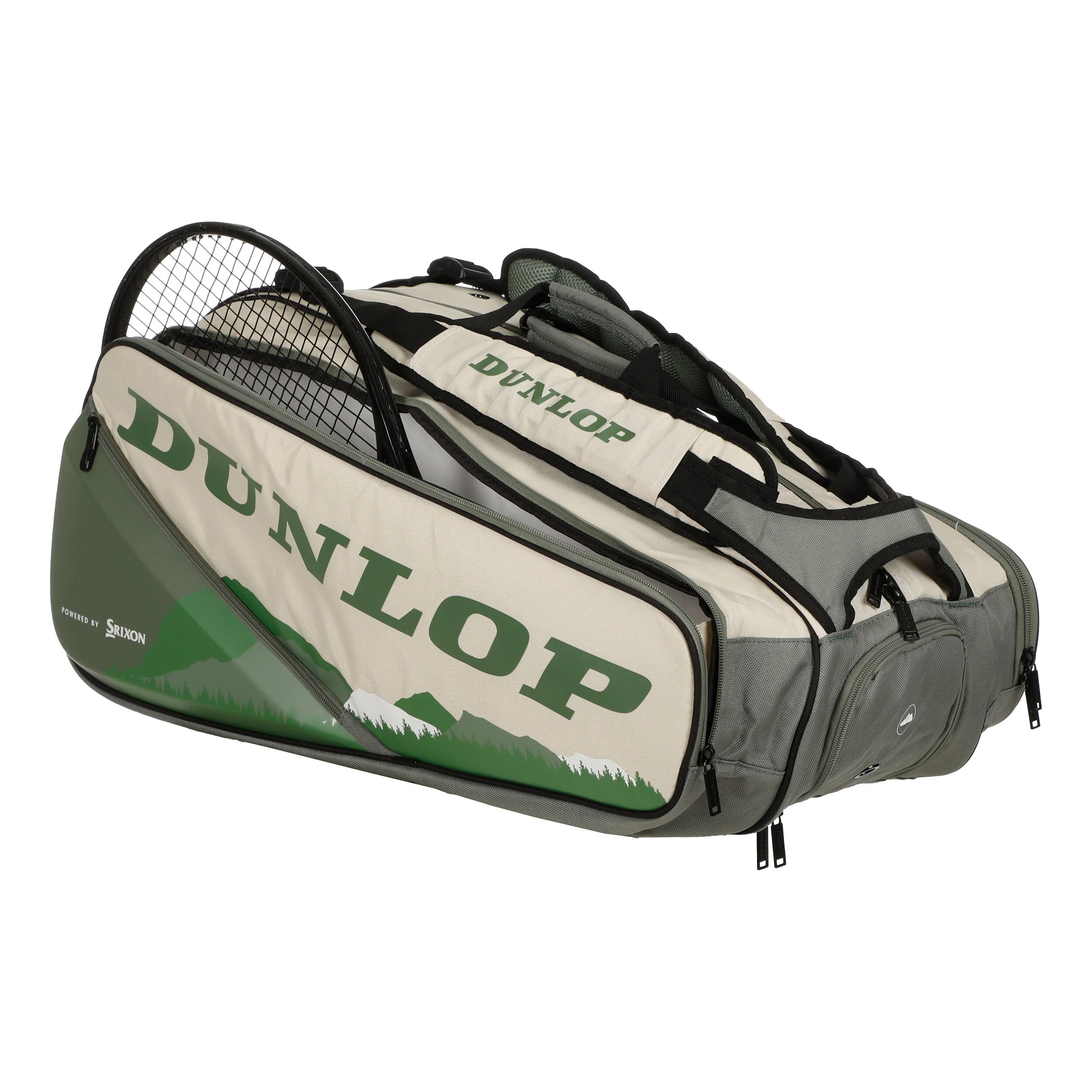 Performance Schlägertasche 12er - Grün, Beige