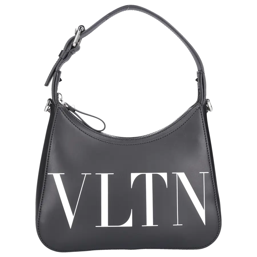 Valentino Garavani - Schultertasche VLTN HOBO Kalbsleder - schwarz