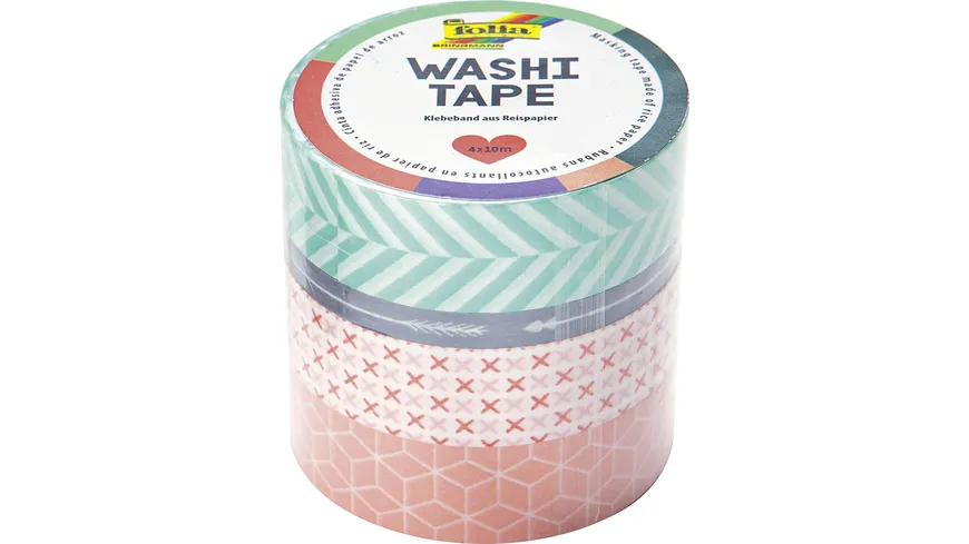 folia Washi-Tape 4er Set GEOMETRISCH 40 m
