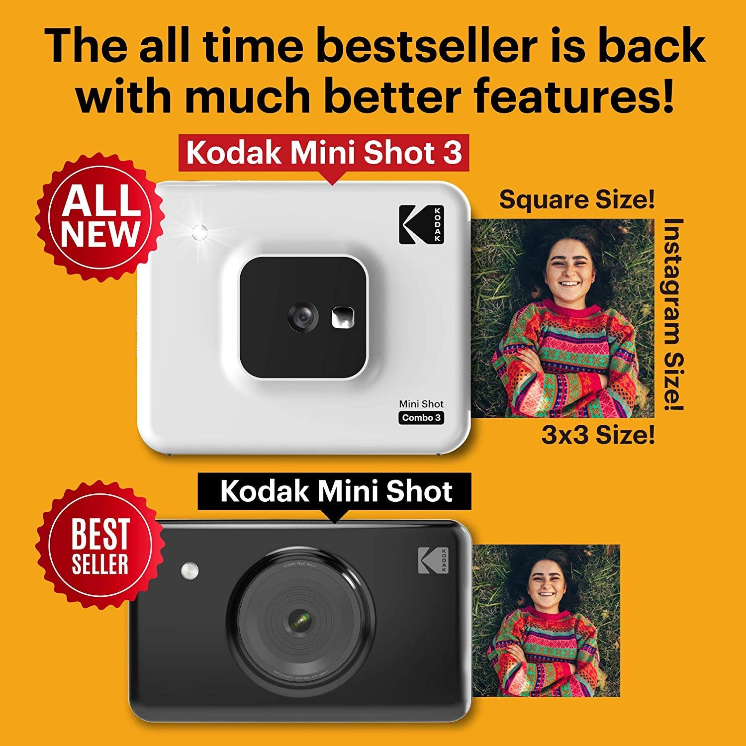Kodak MINISHOT COMBO 3 pure White Sofortbildkamera