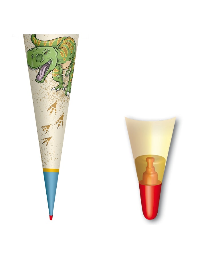 ROTH Schultüte Lieblingsstück Reißzahn 70 cm, Stoffverschluss in Grün günstig kaufen onesize