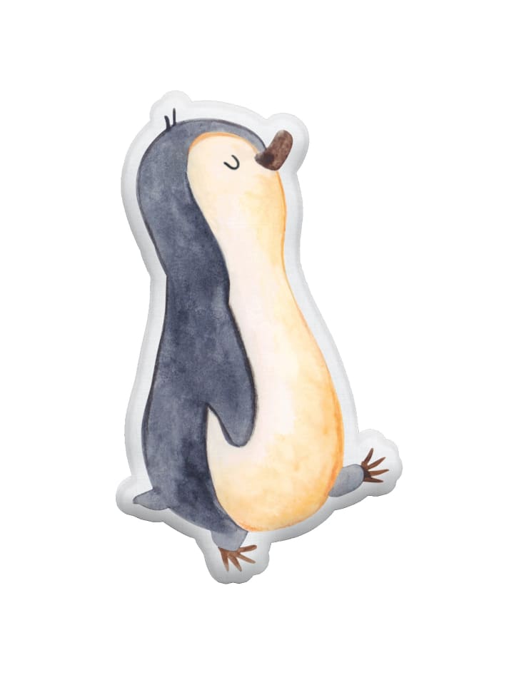 Mr. & Mrs. Panda Kissen Kuscheltier Pinguin marschieren ohne Spruch in Weiß günstig kaufen