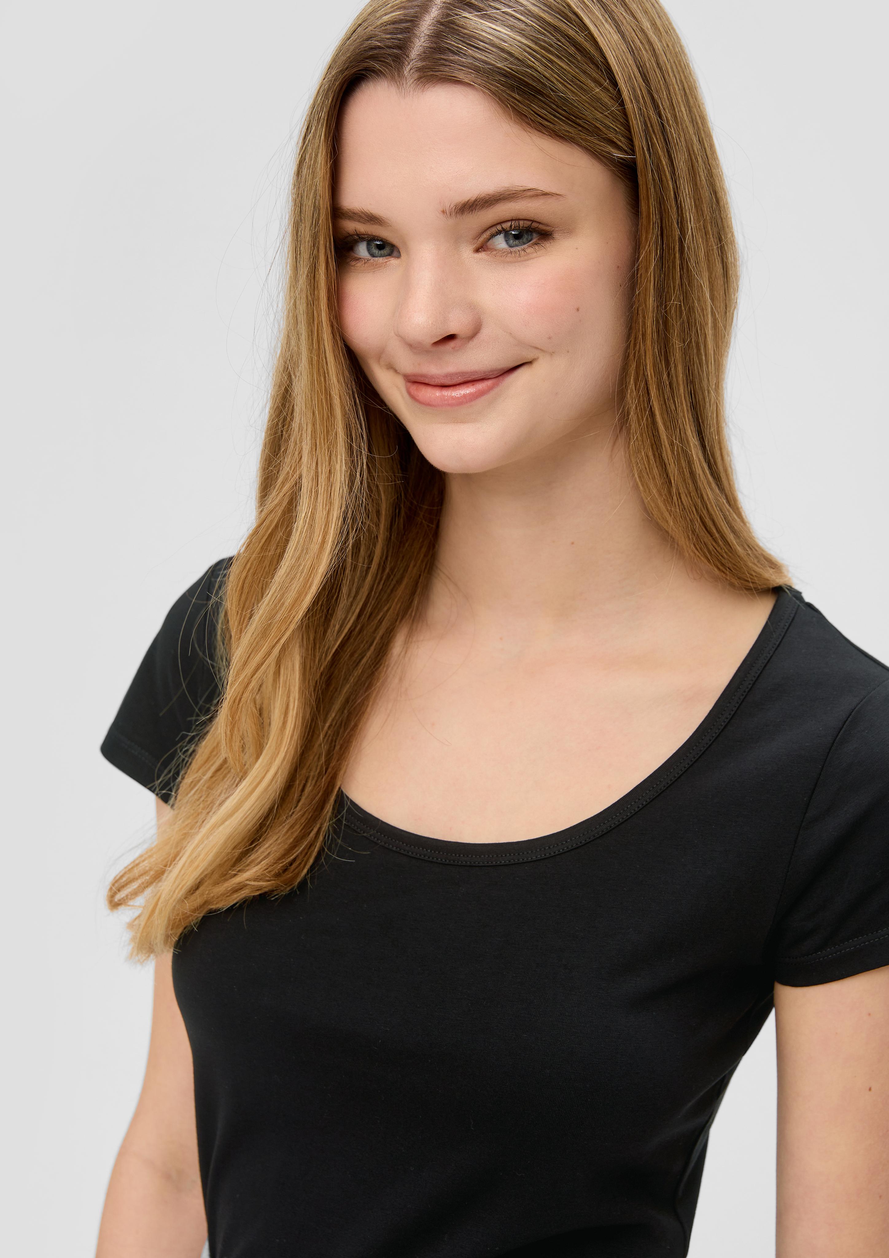 T-Shirt mit U-Ausschnitt  2144036-9999