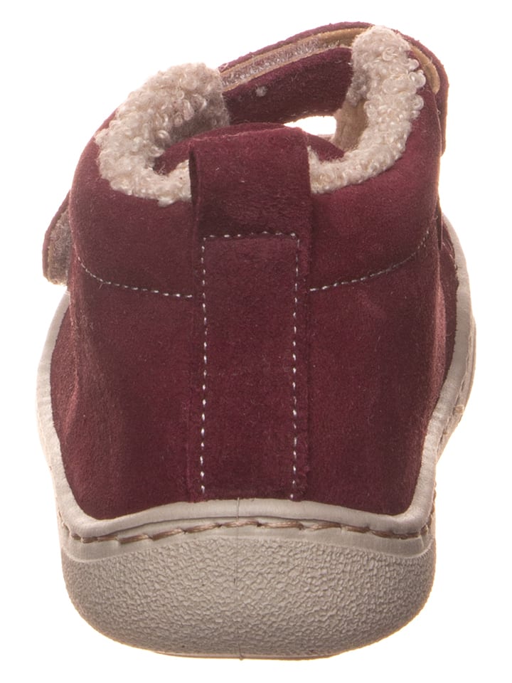 kmins Leder-Barfuß-Schnürschuh in Rot günstig kaufen