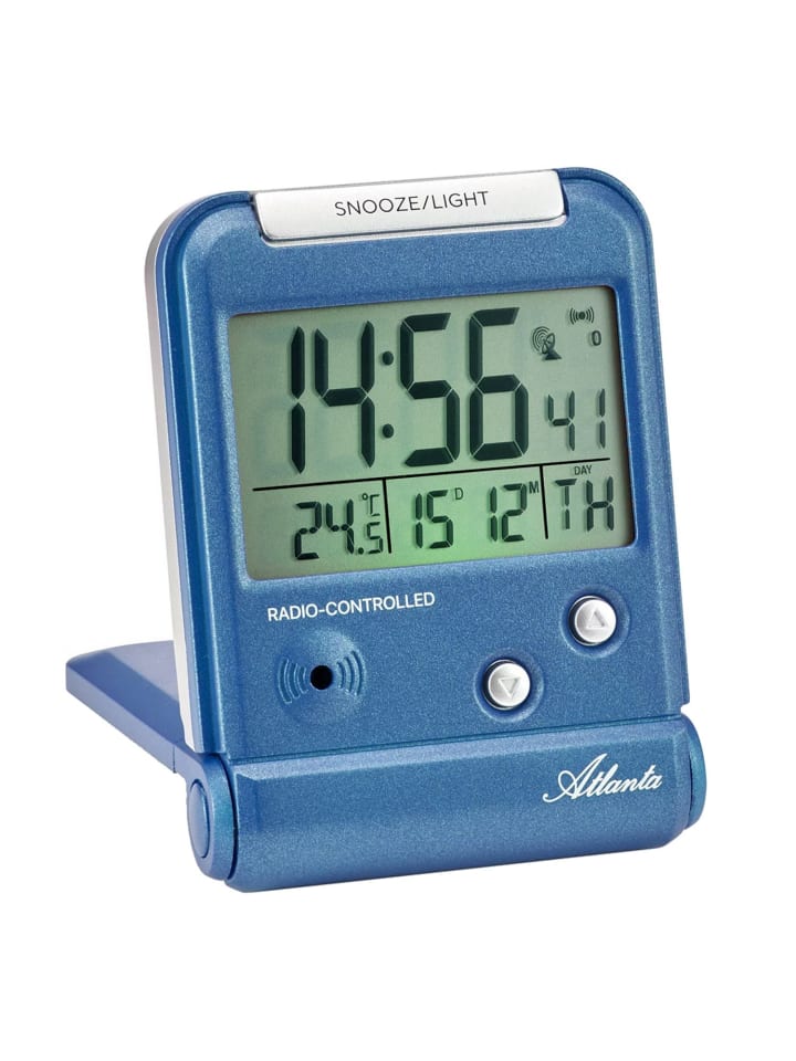 Atlanta Funkwecker Digital Reisewecker Blau günstig kaufen onesize
