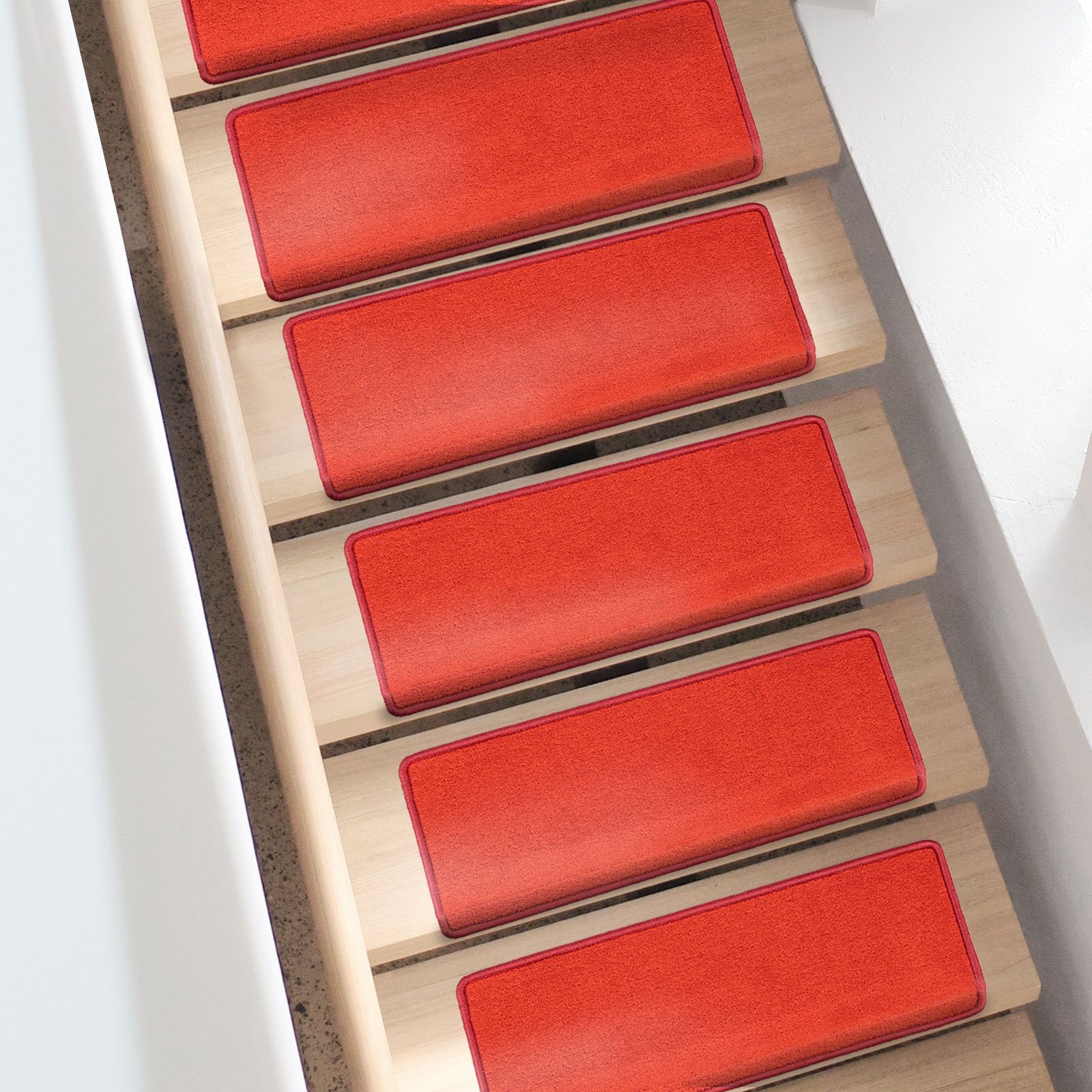 Stufenmatte Fallon, Treppenschutz in 9 Farben, 2 Varianten, Stufenschoner, Karat, Rechteckig, Höhe: 8.5 mm, Velours-Oberfläche