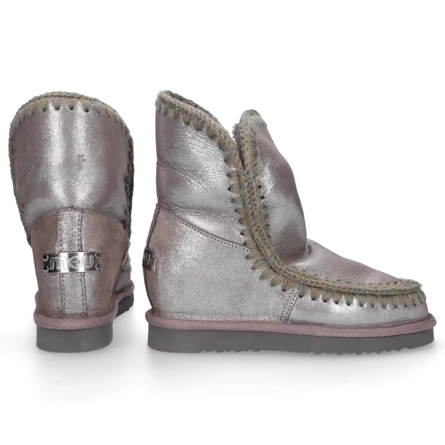 MOU - Stiefeletten ESKIMO WEDGE gefüttert - grau