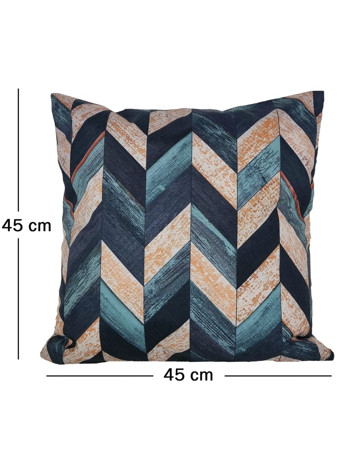 JACK Outdoor Dekokissen Motiv 45x45cm inkl. XXL Füllung in Linear Petrol günstig kaufen 45x45 cm