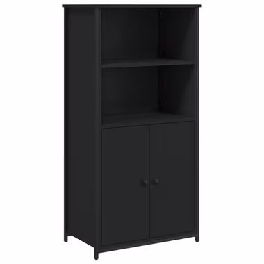 vidaXL Anrichte Highboard Schwarz 62x36x121,5 cm Holzwerkstoff