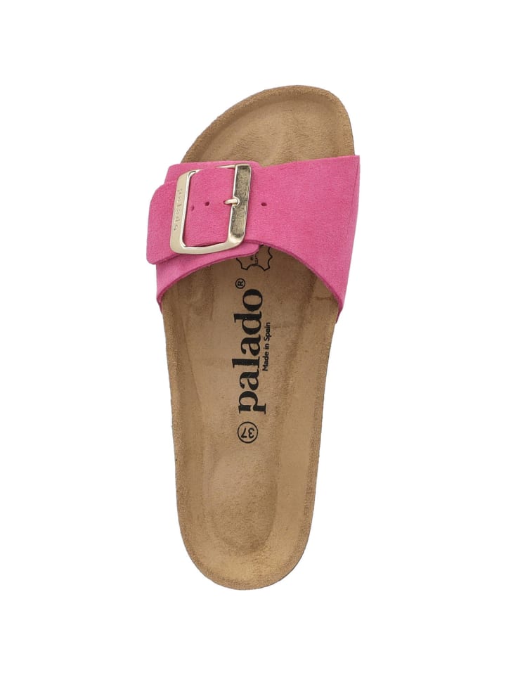 palado Pantoletten in pink velours günstig kaufen