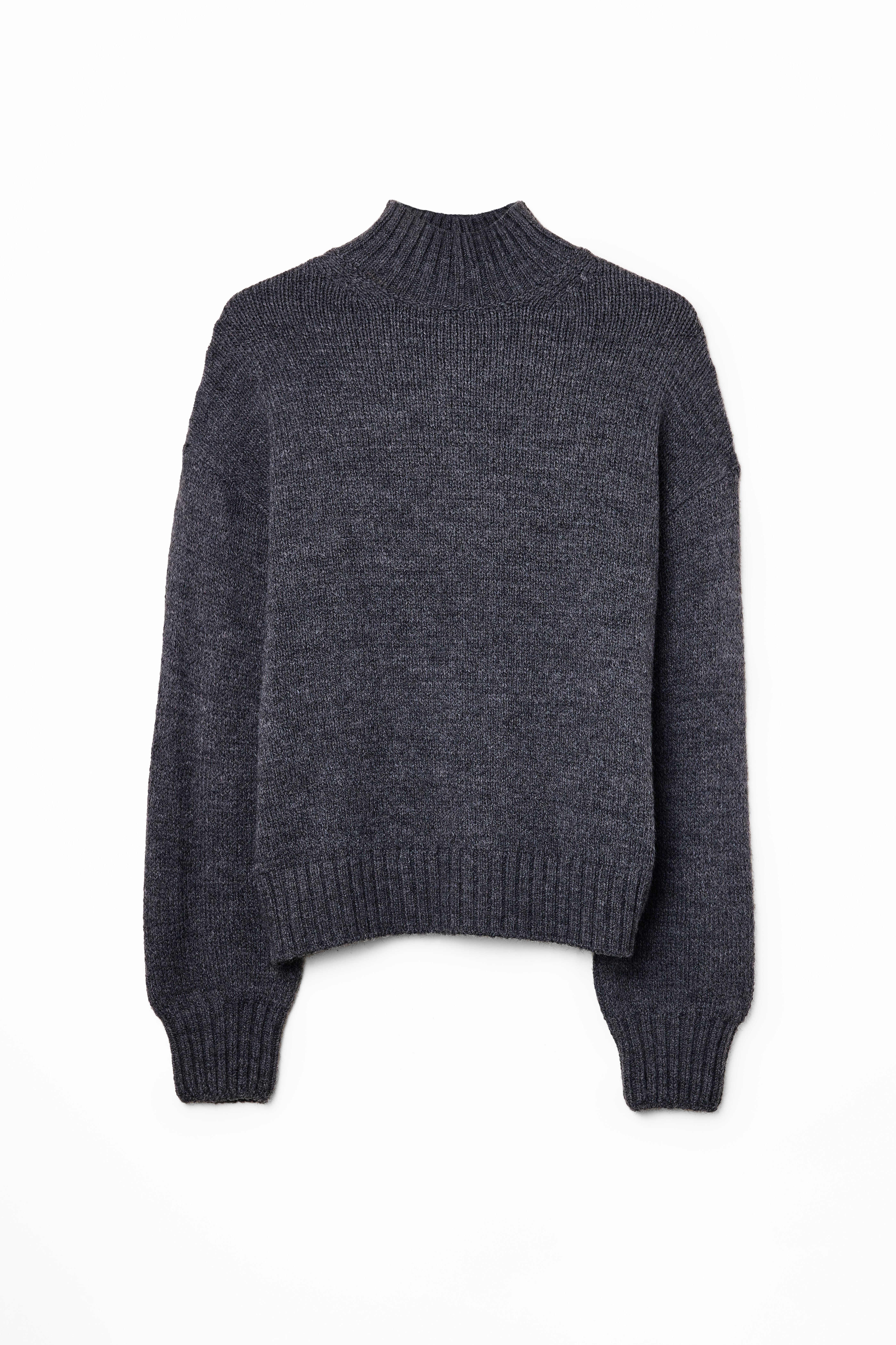 Strickpullover mit Rollkragen