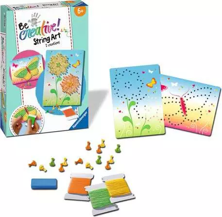 String Art Schmetterlinge - Bastelset für Kinder ab 6 Jahren