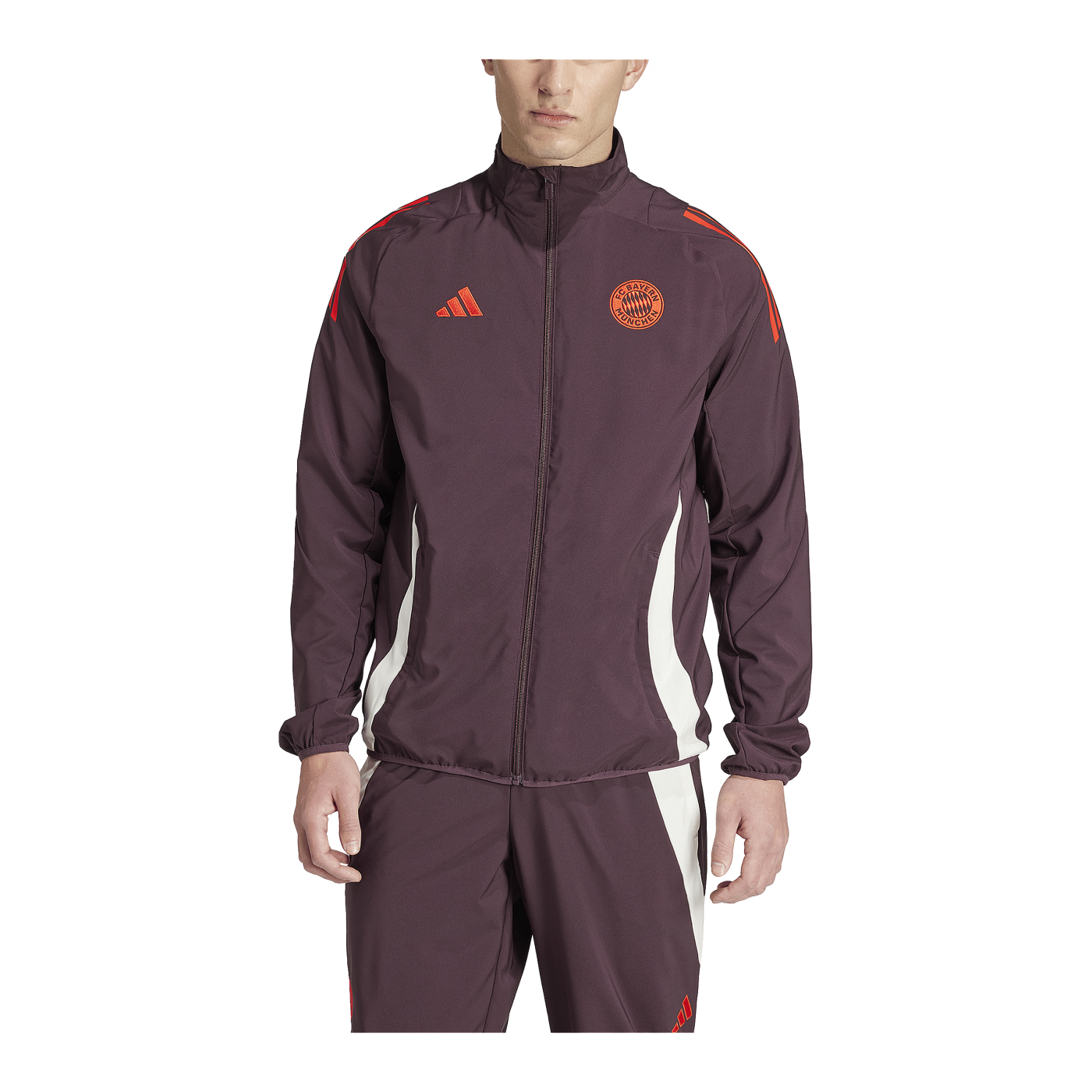 adidas FC Bayern München Prematch Jacke 2024/2025 Rot